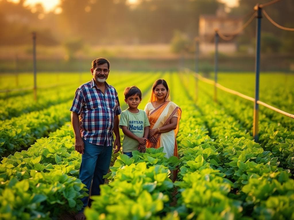 Farmer family transformed by drip irrigation