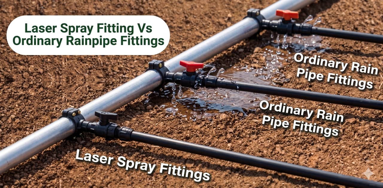Laser Spray Fittings vs Ordinary Rainpipe Fittings — Strong, Long Lasting, Leak-proof