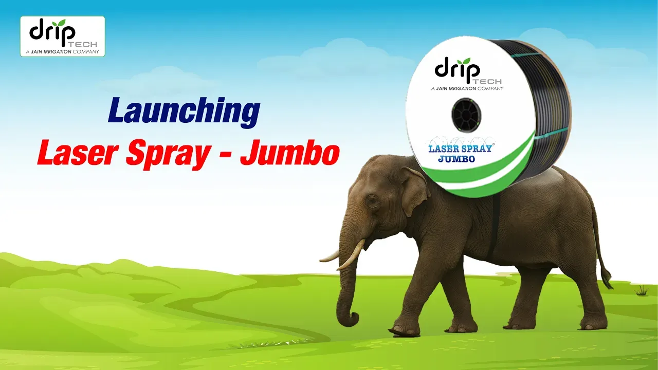 Driptech Laser Spray Jumbo 63 mm Rain Pipe and Rain Hose irrigation system