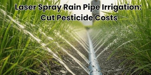 Rain Pipe and Rain Hose irrigation system washing insects from vegetable crops